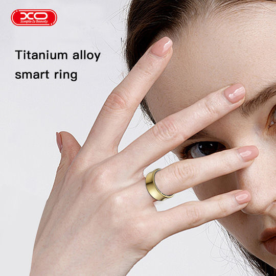 XO RS01 Smart Ring 16.1mm με Παλμογράφο Ασημί