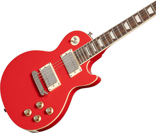 Epiphone Power Chitară Electrică Tăietură unică Roșie cu Husă