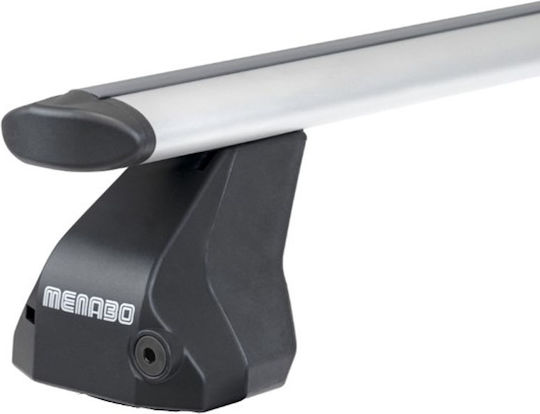 Menabo 112cm. (with Roof Rack Legs) Silver