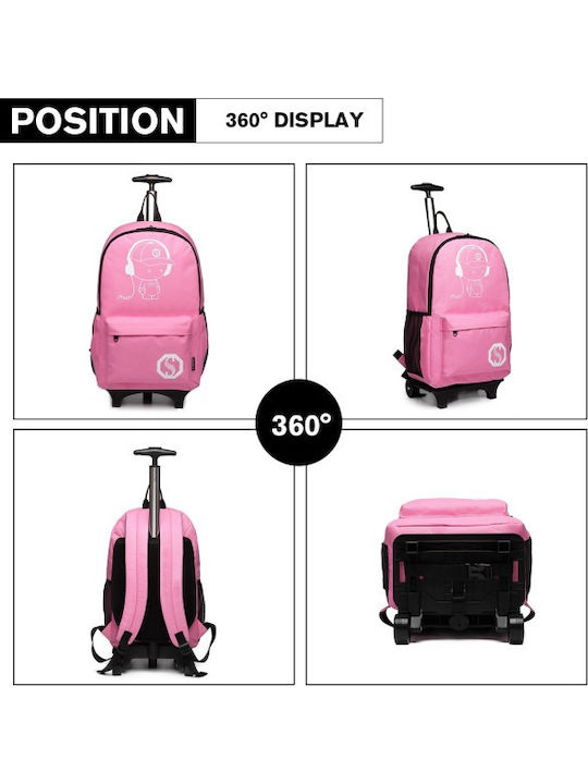 Miss Lulu Backpack Ροζ