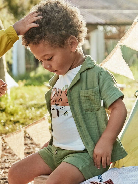 Copii Cămașă Cu mânecă scurtă Verde