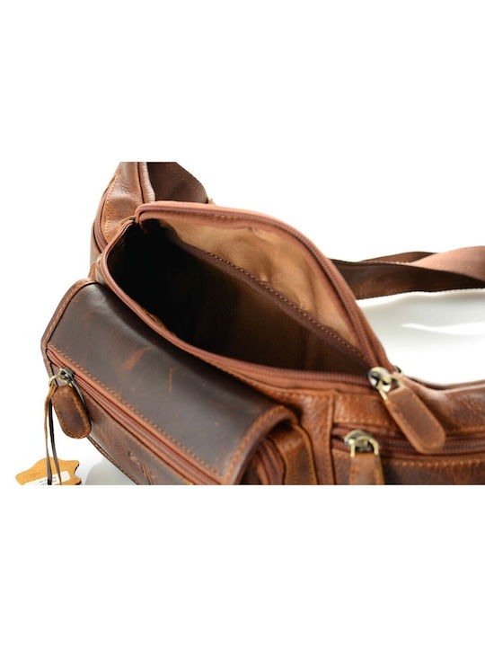 Leather Waist Bag Brown