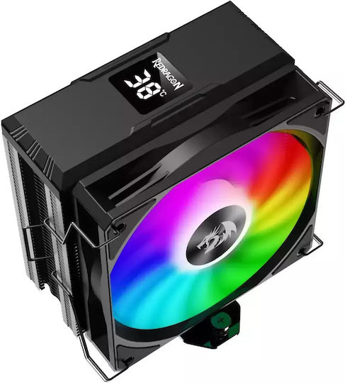 Redragon CC-1013 CPU Kühlung für Socket /A/M/4/ /A/M/5/ /1/2/0/0/ /1/1/5/x/ /1/7/0/0/ mit RGB Beleuchtung Schwarz