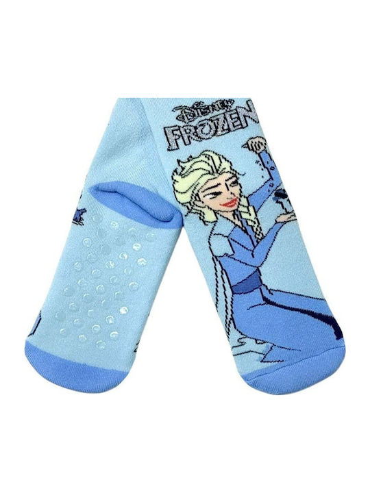 Disney Kids' Socks Non-Slip Frozen Sky Blue