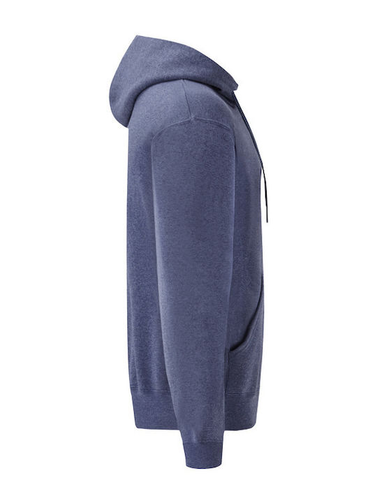 Fruit of the Loom Classic Ανδρικό Διαφημιστικό Φούτερ Μακρυμάνικο Vintage Heather Navy