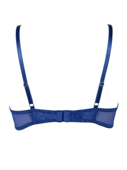 Balconette Balconette Bra without Padding Underwire Dazzling Blue