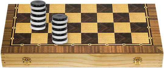 ToyMarkt Table/Șah / Dama din Lemn 38x38cm