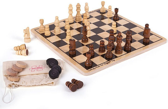 Big Jigs Schach aus Holz 28x28cm