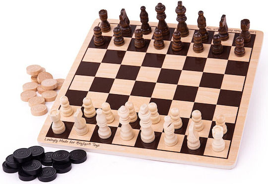 Big Jigs Schach aus Holz 28x28cm