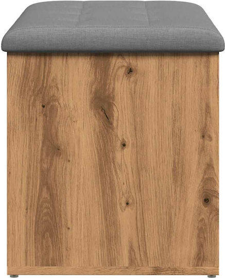 vidaXL Wooden Decorative Trunk Brown 82x42x45cm