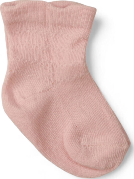 Biorganic Παιδικές Κάλτσες Ecru & Pink 2 Ζευγάρια