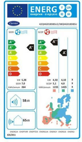 Carrier Crystal Ultra Clean Plus Κλιματιστικό Inverter 18000 BTU A++/A+ με WiFi