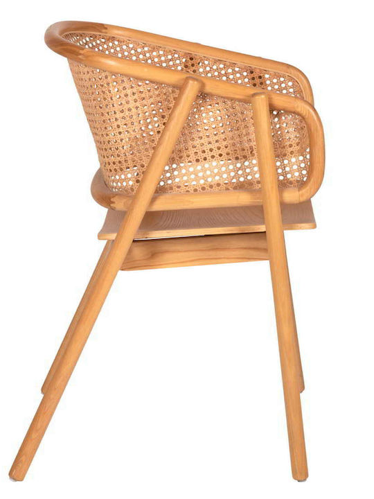 Καρέκλα Εξωτερικού Χώρου Rattan Kenlee Φυσικό 57.5x55x81εκ.
