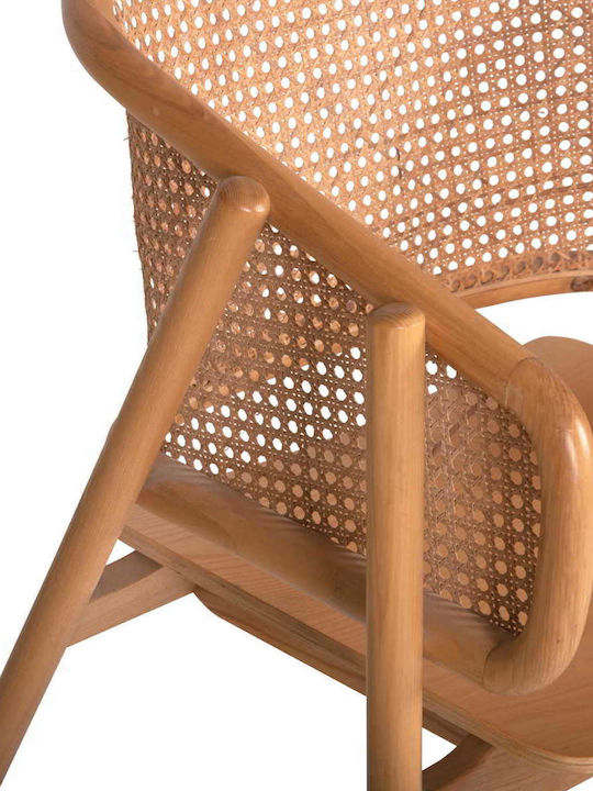Καρέκλα Εξωτερικού Χώρου Rattan Kenlee Φυσικό 57.5x55x81εκ.
