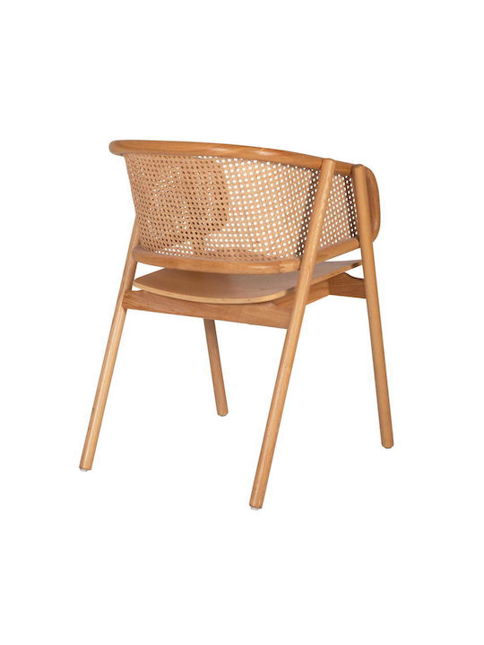 Καρέκλα Εξωτερικού Χώρου Rattan Kenlee Φυσικό 57.5x55x81εκ.