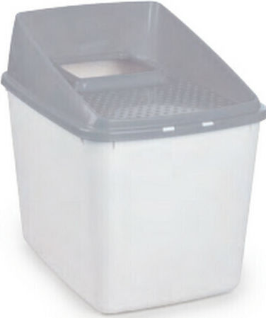 All For Paws No Mess Cat Toilet Closed Gray L40 x W53 x H50.5cm