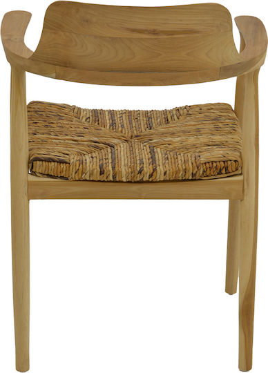 Outdoor Armchair Wooden Denverone Natural 57x54x79cm