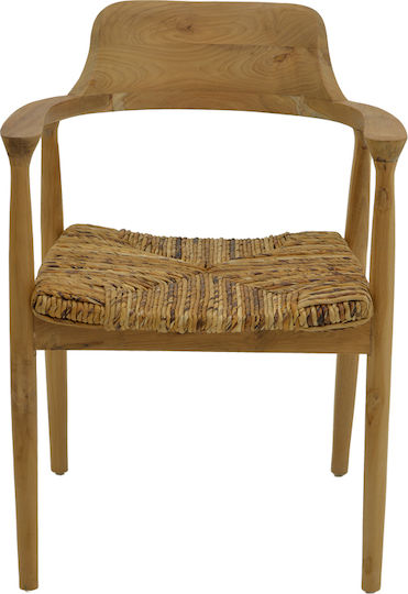 Outdoor Armchair Wooden Denverone Natural 57x54x79cm