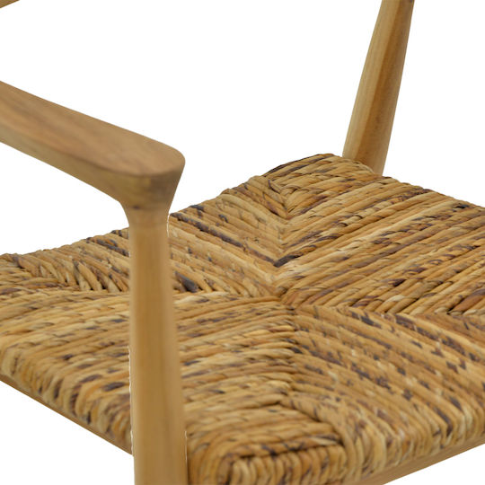 Outdoor Armchair Wooden Denverone Natural 57x54x79cm
