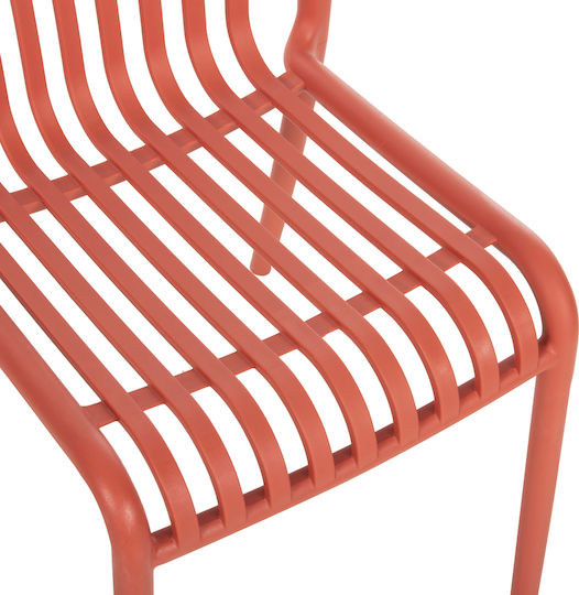 Outdoor-Stuhl Polypropylen Convee Red 48x52x79εκ.