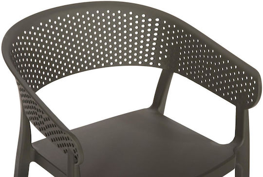 Scaun De Exterior Din Polipropilenă Perfoe Verde 53.5x50.5x73cm