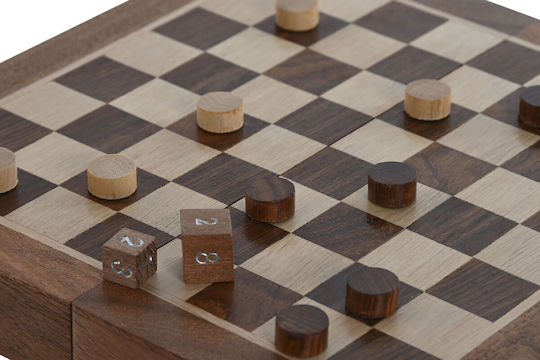 Home Esprit Magnetisch Schach aus Holz 20.5x20.5cm