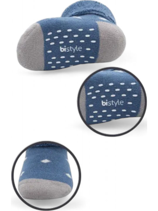 Biorganic Kids' Socks Non-Slip Gray 2 Pairs