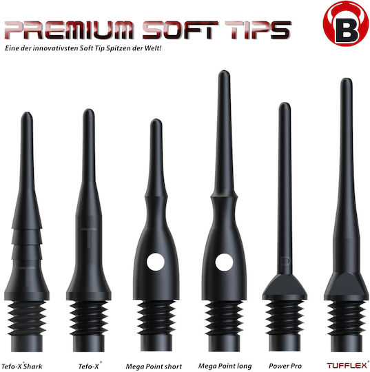 Bulls Tufflex Soft Μύτες για Βελάκια 6mm(2BA)