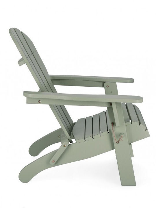 Fotoliu de exterior Lemn Filadelfia Sage Green 70x80x85cm
