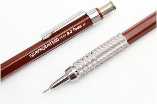 Pentel Graphgear 500 Brown 0.3mm Mechanical Pencil Pg523-e 072512185346