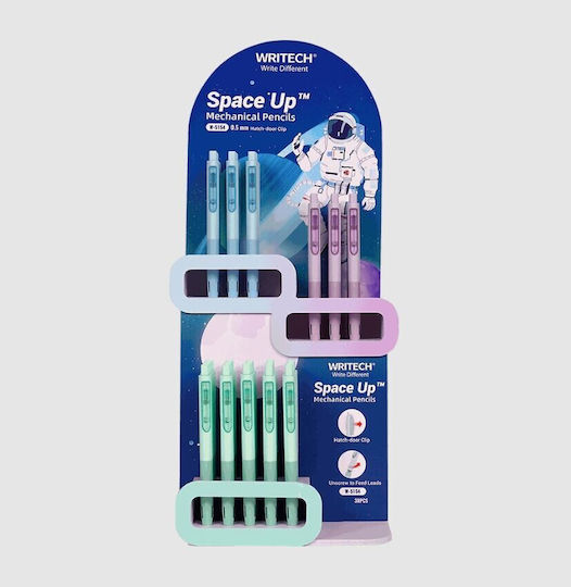 Writech Mechanical Pencil Space Up W-5154 Hb 0.7mm Pastel Green 546509