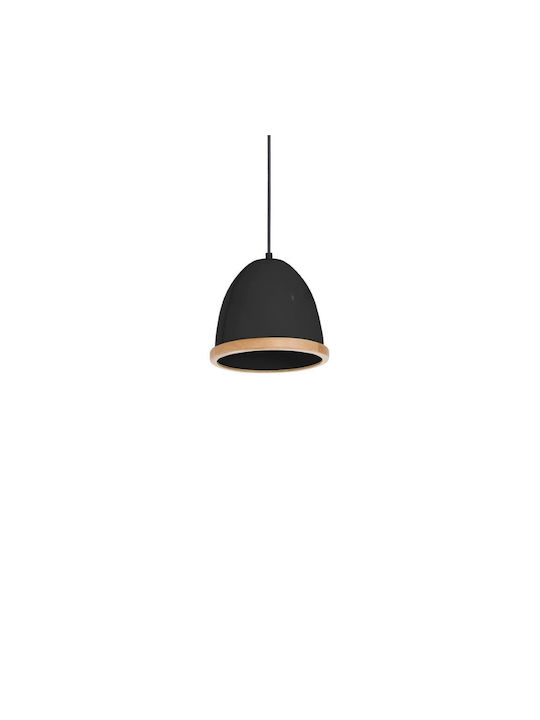 Eko Light Κρεμαστό Φωτιστικό Μαύρο 21x21εκ.