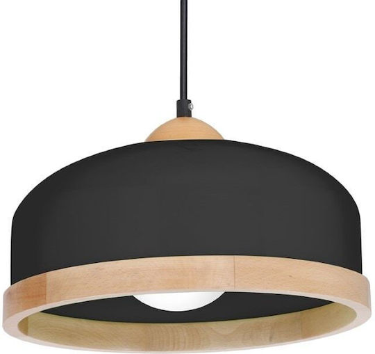 Eko Light Hängelampe Schwarz 32x32cm.