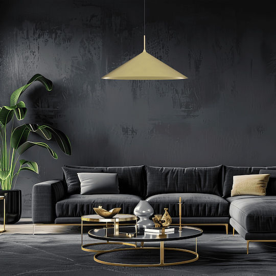 Eko Light Κρεμαστό Φωτιστικό Χρυσό 60x60εκ.