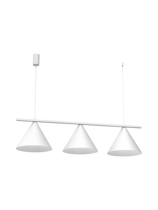 Eko Light Κρεμαστό Φωτιστικό Λευκό με Ντουί GX53