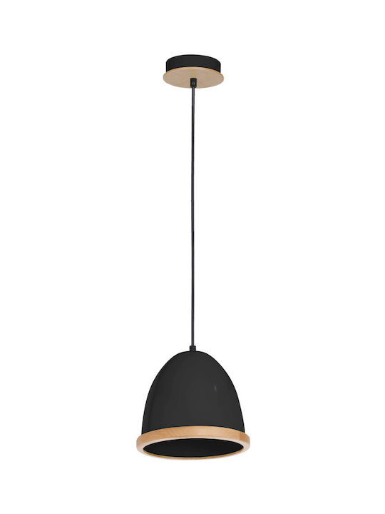 Eko Light Κρεμαστό Φωτιστικό Μαύρο 21x21εκ.