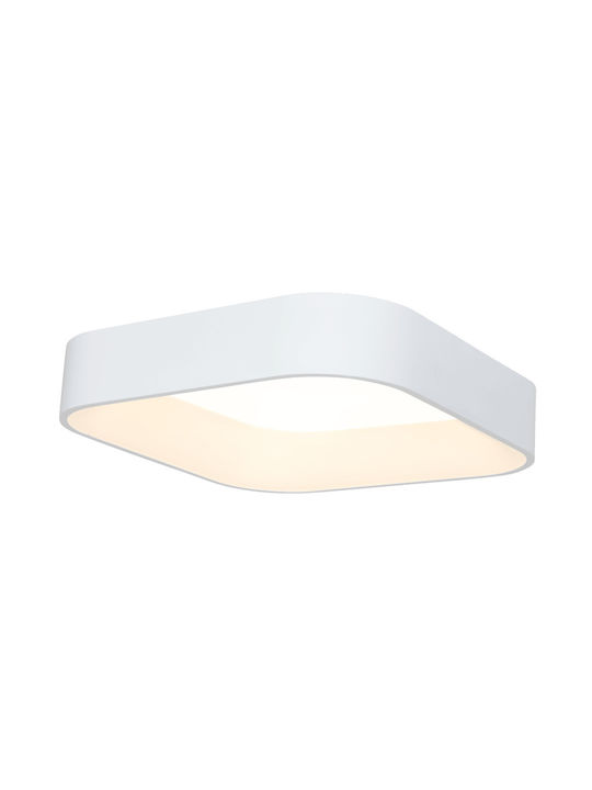 Eko Light Πλαφονιέρα Οροφής 50εκ. Λευκή με Ενσωματωμένο LED