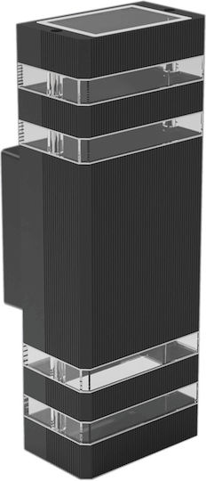 Eko Light Wandmontiertes Außen-Spotlight GU10 IP54 Doppelstrahl