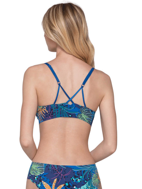 Top sport fără sârmă Luna Every Wear cu imprimeu - Mov