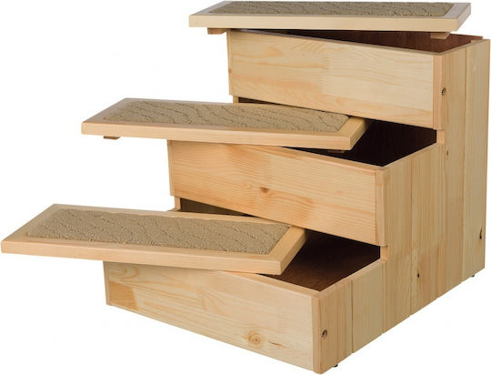 Trixie Car Steps for Dog Wooden Aspen Steps 40X38X45cm Brown