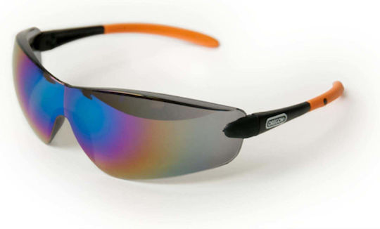 Oregon Safety Glasses for Protection with Black Lenses Mirrored 1pcs