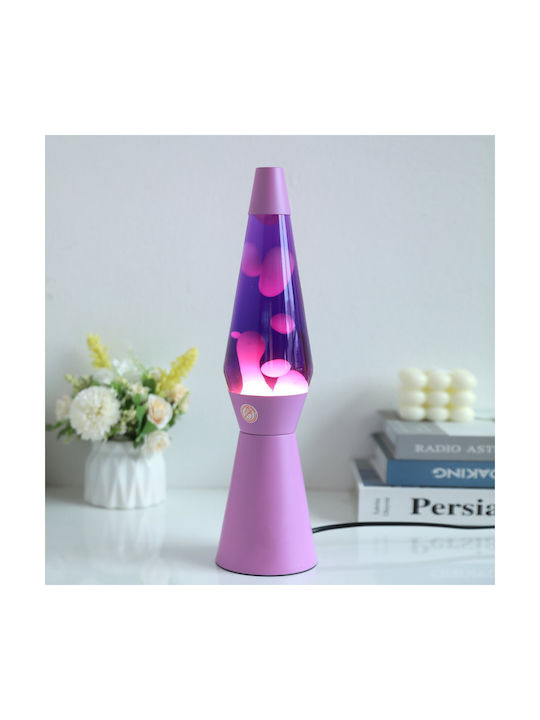 I-Total Dekorative Lampe Lavalampe Lila