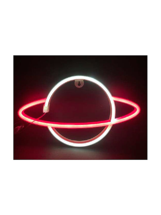 Aca Neon Διακοσμητικό Φωτιστικό LED Ψυχρό Λευκό 17.5x30εκ.