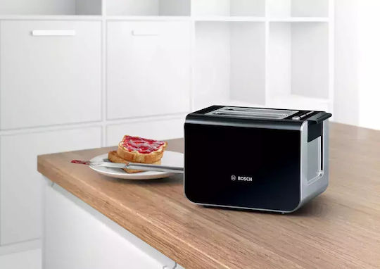 Bosch Prăjitor de pâine 2 sloturi 860W Negru