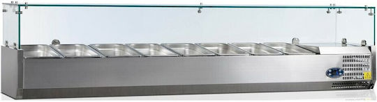 Karamco Охлаждаща Витрина Настолна с Капацитет 9x1/3 ГН 200x39.5x43.5см Vetro 8