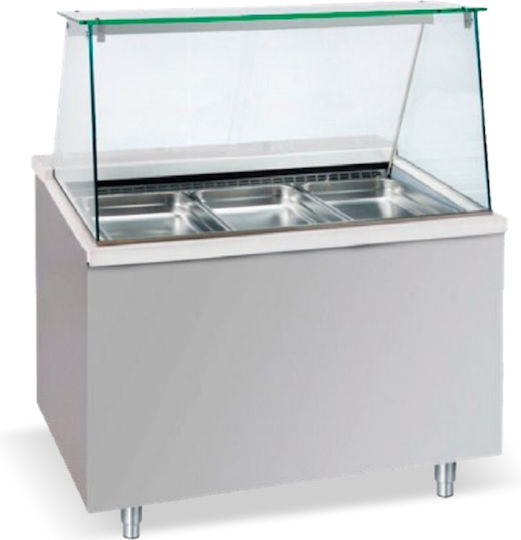 Bambas Frost Floor Refrigerated Display Case with Capacity 4x1/1 GN 150x90x130cm Corian Frost BFC 150