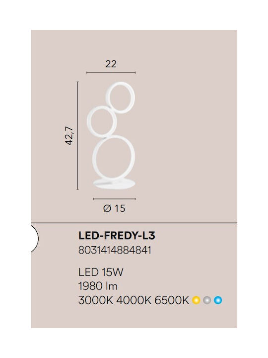 Fan Europe Decorative Lighting Fredy GU10 22x22x42.7cm
