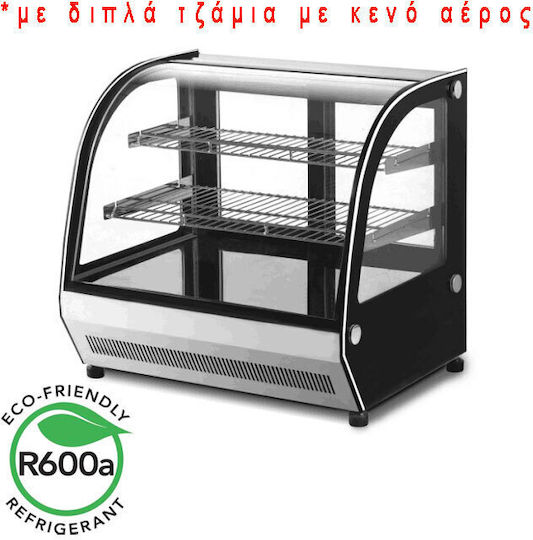 Lappas Βιτρίνα Συντήρησης Επιτραπέζια με 3 Επίπεδα με Χωρητικότητα 120lt 66x53x73cm