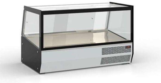 Inox Dobros Kühlvitrine Standgerät mit 2 Ebenen mit Kapazität 430Es 110x60x66cm