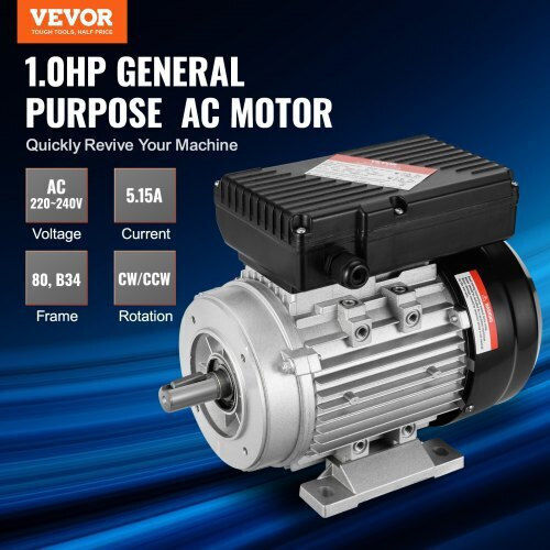 Single-phase Electric Motor 2.2 Kw 2800 Rpm 90l B3 Frame 13.8 A 220 V/50 Hz Shaft Length 50 Mm